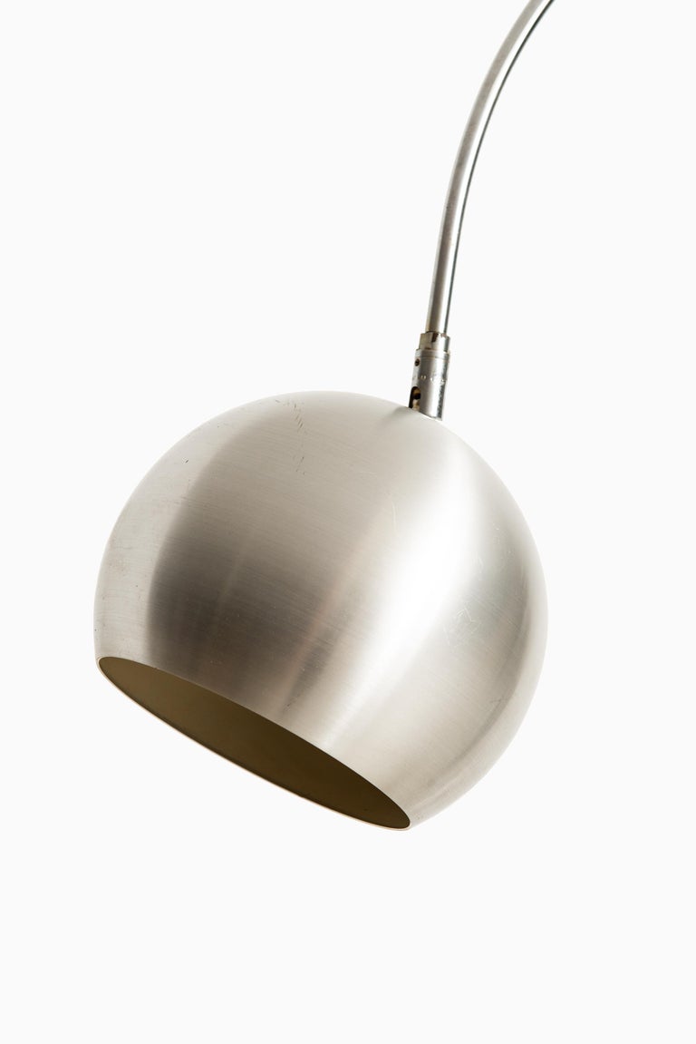 Large Floor Lamp With 2 Flexible Arms Produced In Italy For Sale