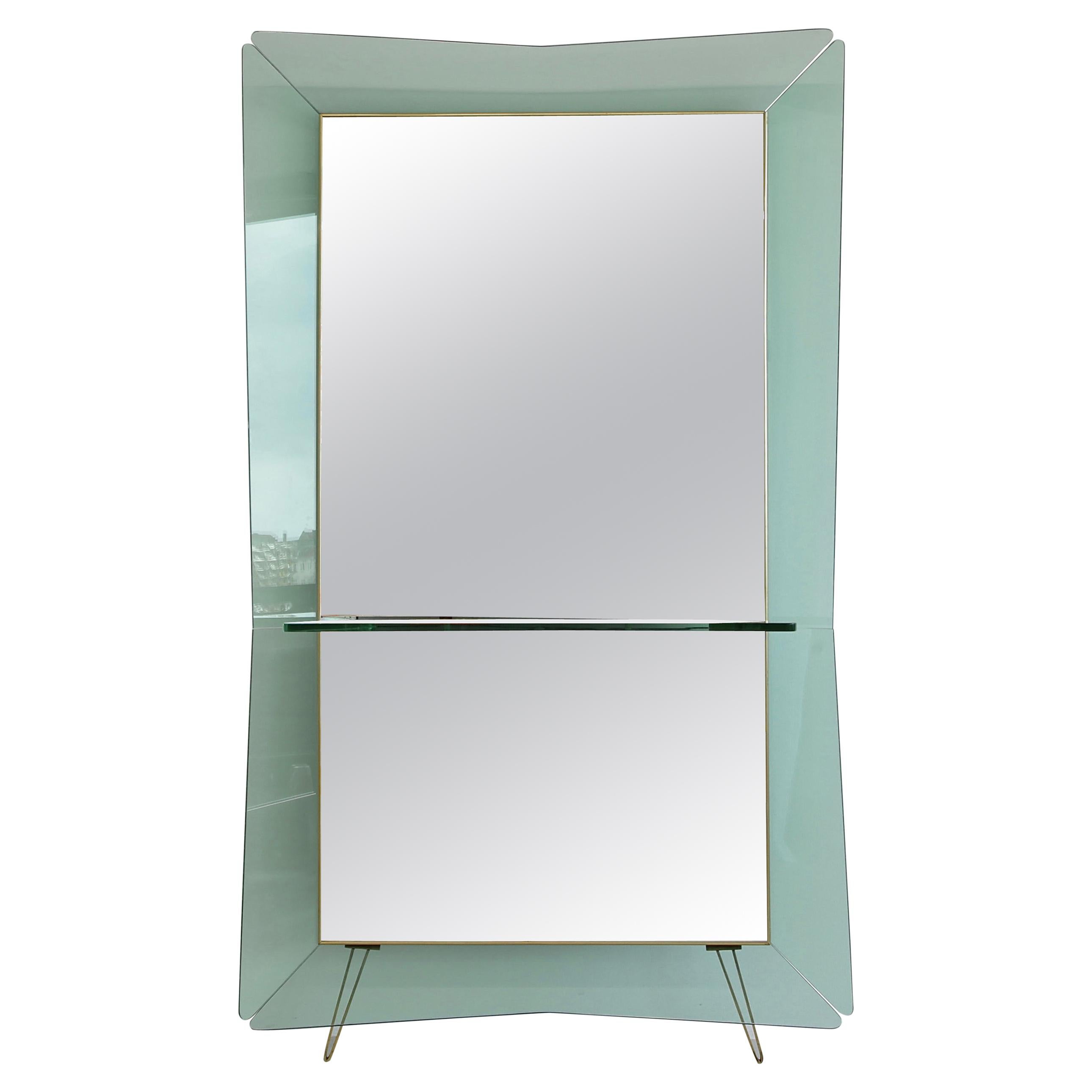 Large Floor Mirror by Cristal Art, Italy 1950s/ 1960s