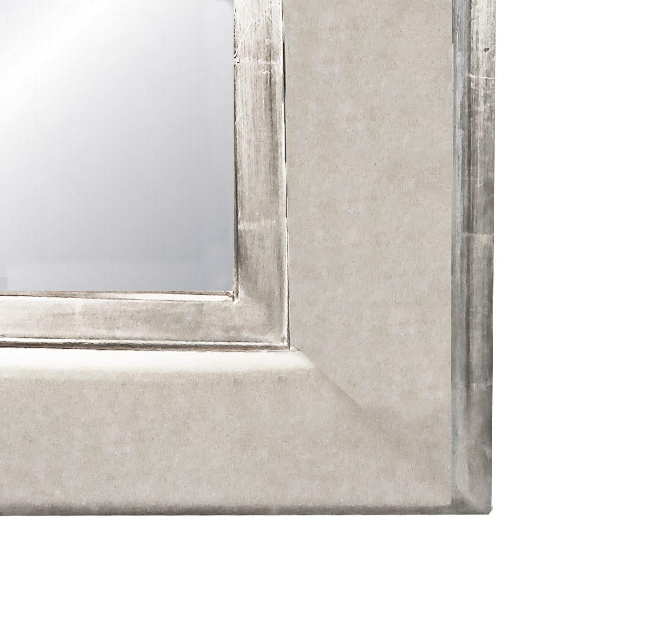 Großer Bodenspiegel mit blattförmigem Rahmen aus Metall, von Vicente Wolf im Angebot 1