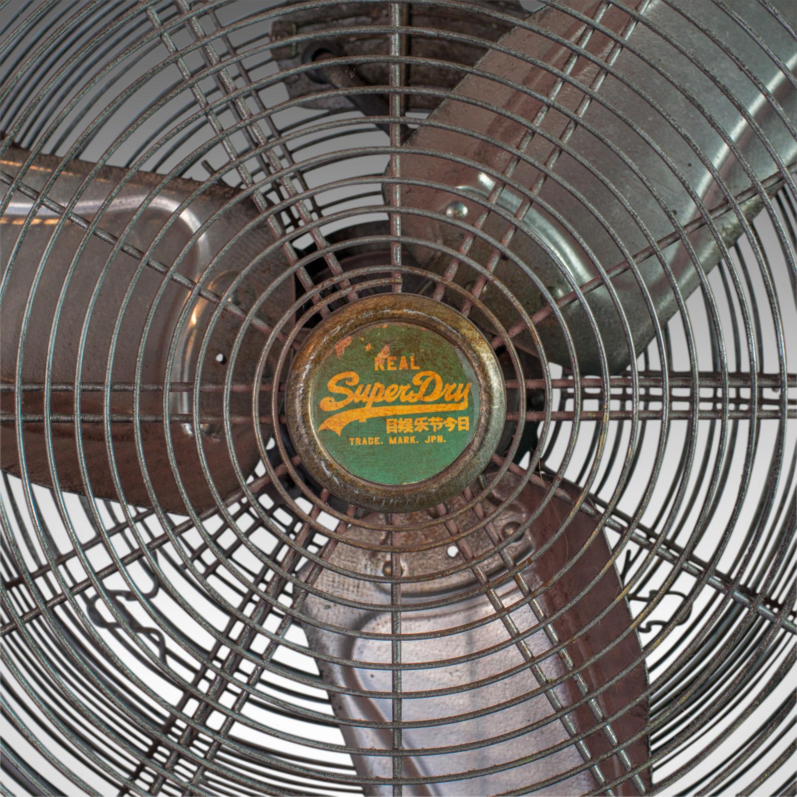 Large Floor Standing Fan, Powerful, Superdry Branded, Industrial Cooling In Good Condition In Hele, Devon, GB