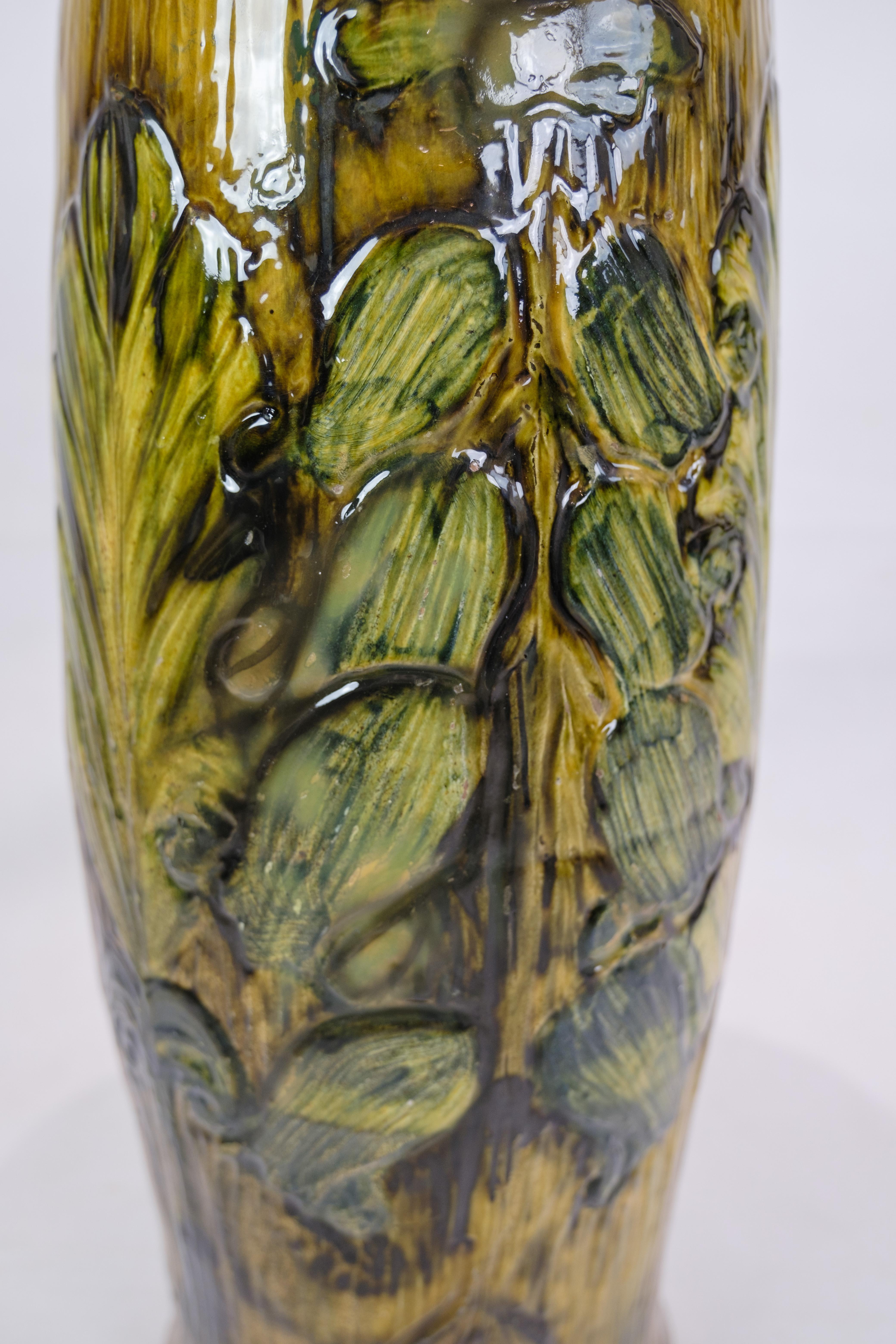 Large Floor Vase By Danico From 1960s In Good Condition For Sale In Lejre, DK