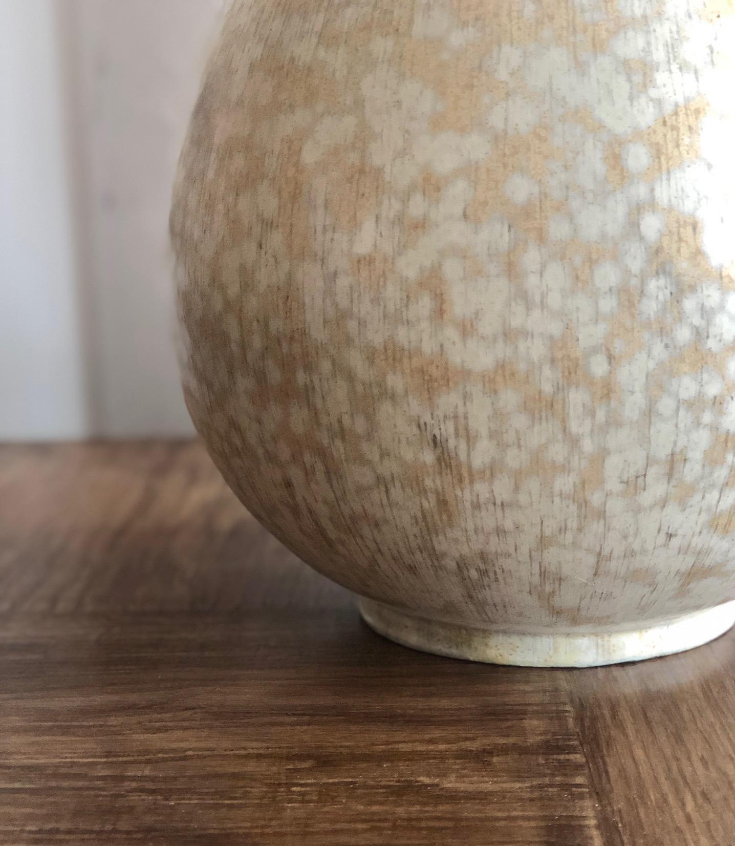 Stoneware Large floor vase by Gunnar Nylud For Sale