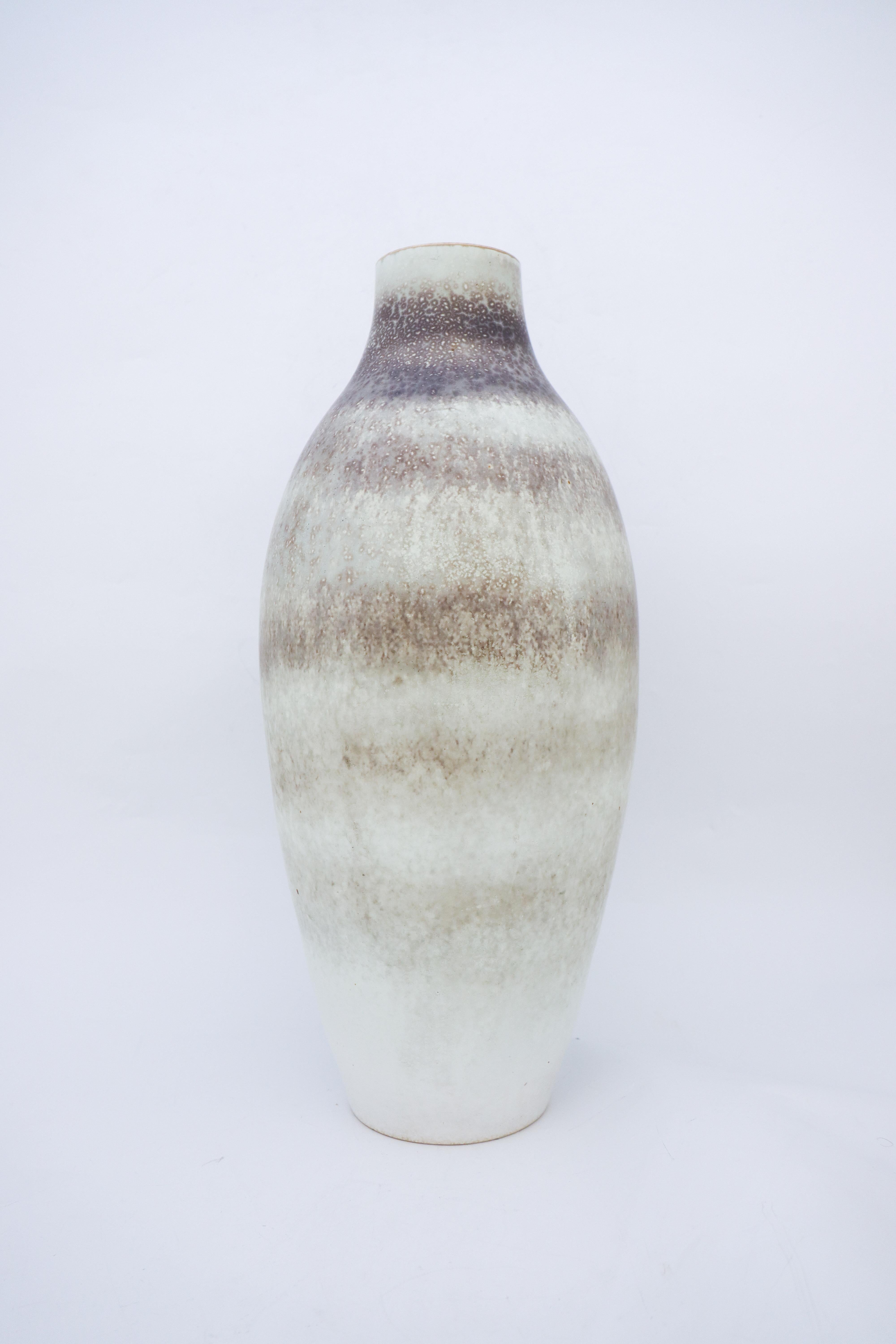 Large Floor Vase, Carl-Harry Stålhane, Rörstrand 1950s, Grey Speckled Stoneware 2