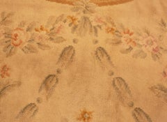 Large Floral Antique Savonnerie French Rug. Size: 14 ft x 17 ft