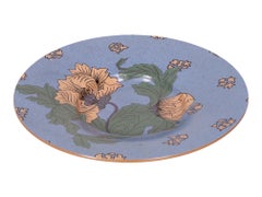 Grande assiette de présentation à fleurs de Geff Reed