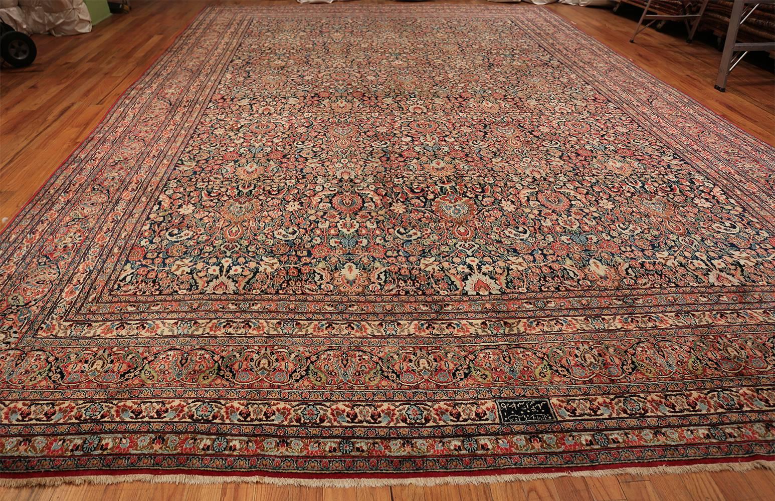 Antique Persian Khorassan Rug. Size: 13' 3