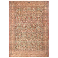 Tapis persan ancien du Khorassan. Taille : 13' 3" x 19' 2" 