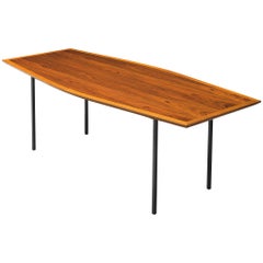 Large Florence Knoll Boat Shaped Table