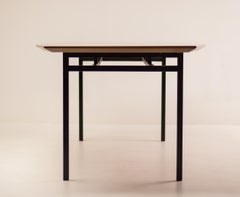 Large Florence Knoll Teak Boat Shaped Dining Table