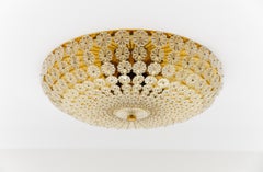 Large flower shaped flush mount designed by Emil Stejnar in Austria, 1960s.