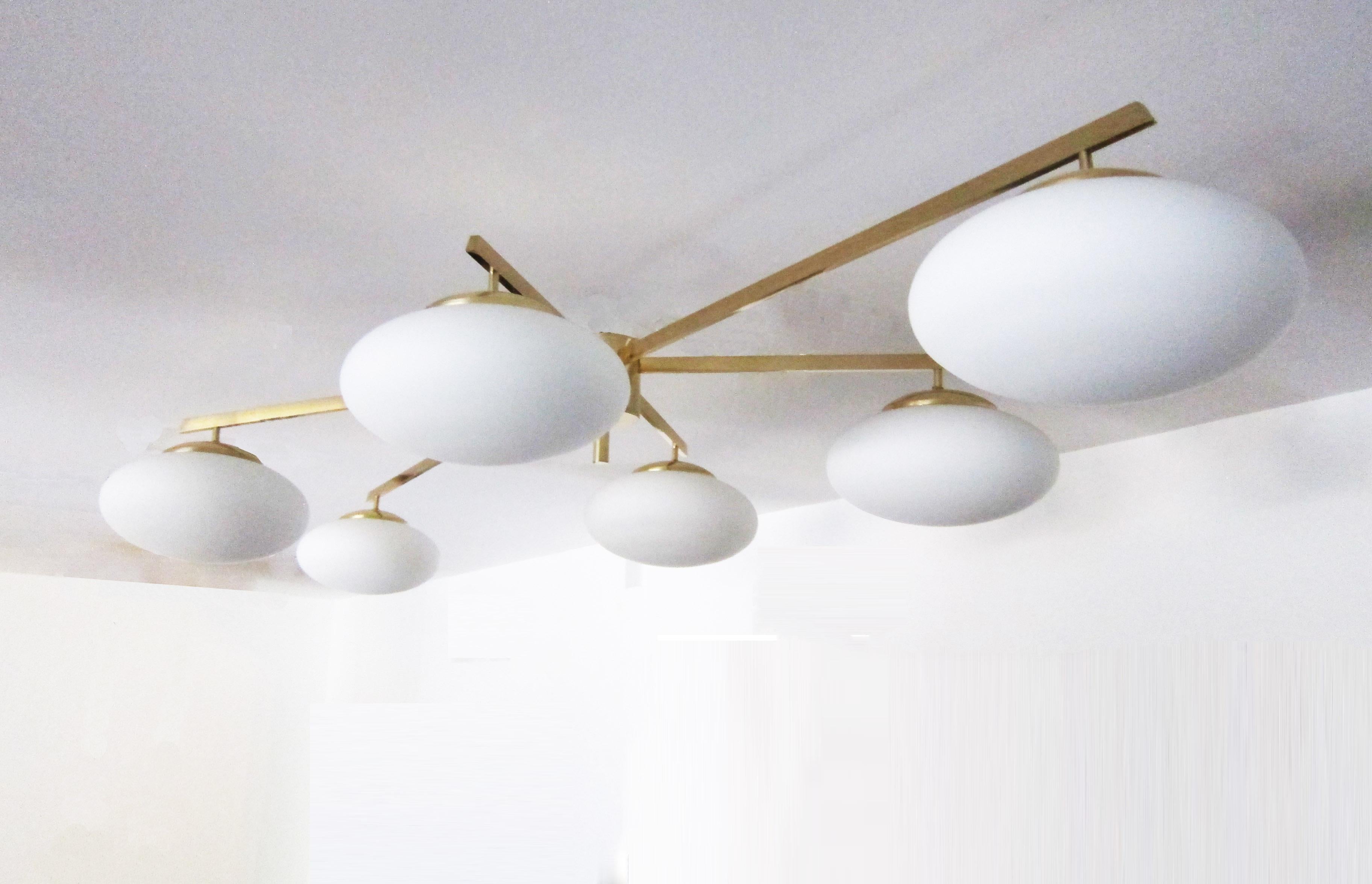 large modern flush mount ceiling light