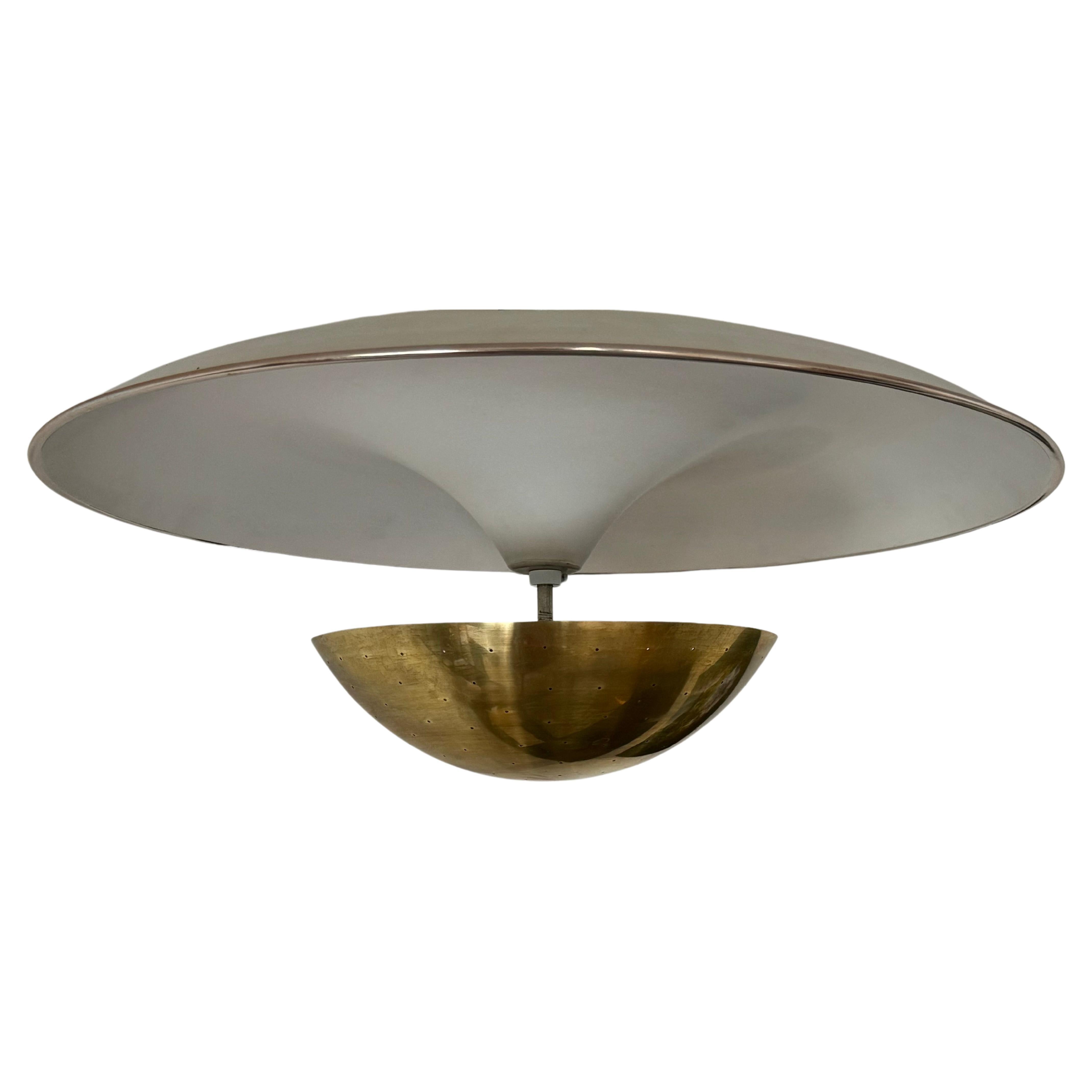 Large Flush Mount by Gino Sarfatti for Arteluce, Model 155, circa 1950s For Sale 2