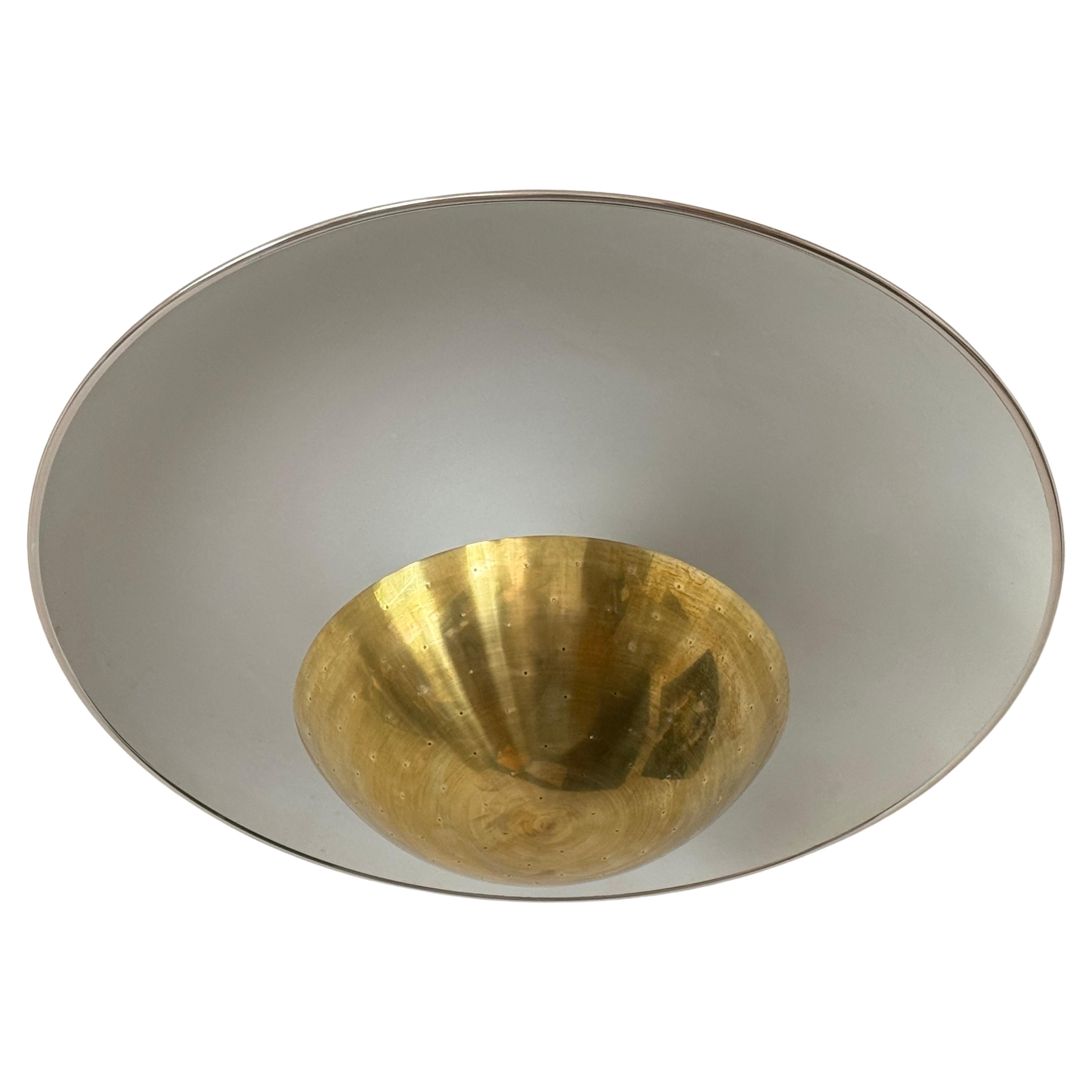 Mid-Century Modern Large Flush Mount by Gino Sarfatti for Arteluce, Model 155, circa 1950s For Sale