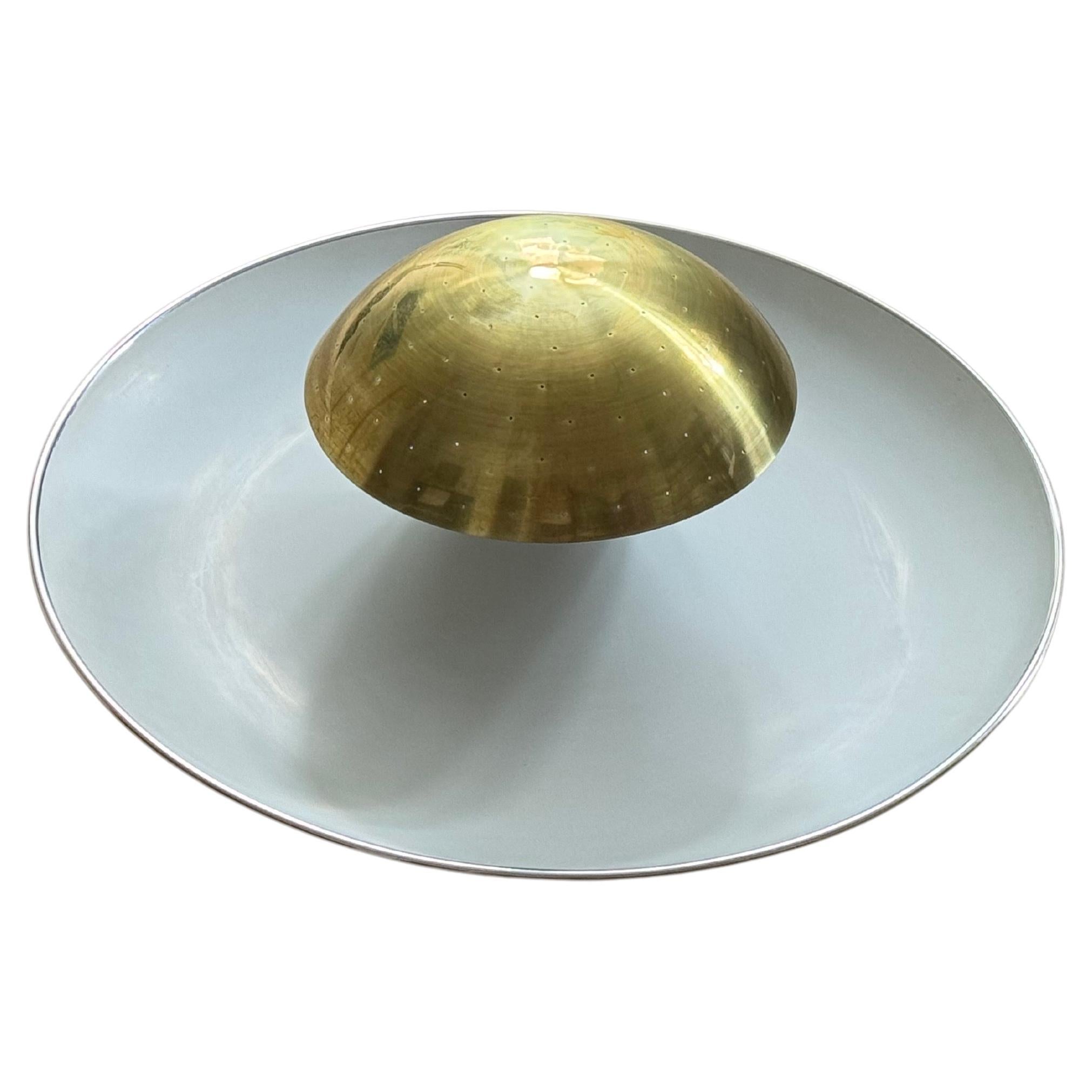 Metal Large Flush Mount by Gino Sarfatti for Arteluce, Model 155, circa 1950s For Sale