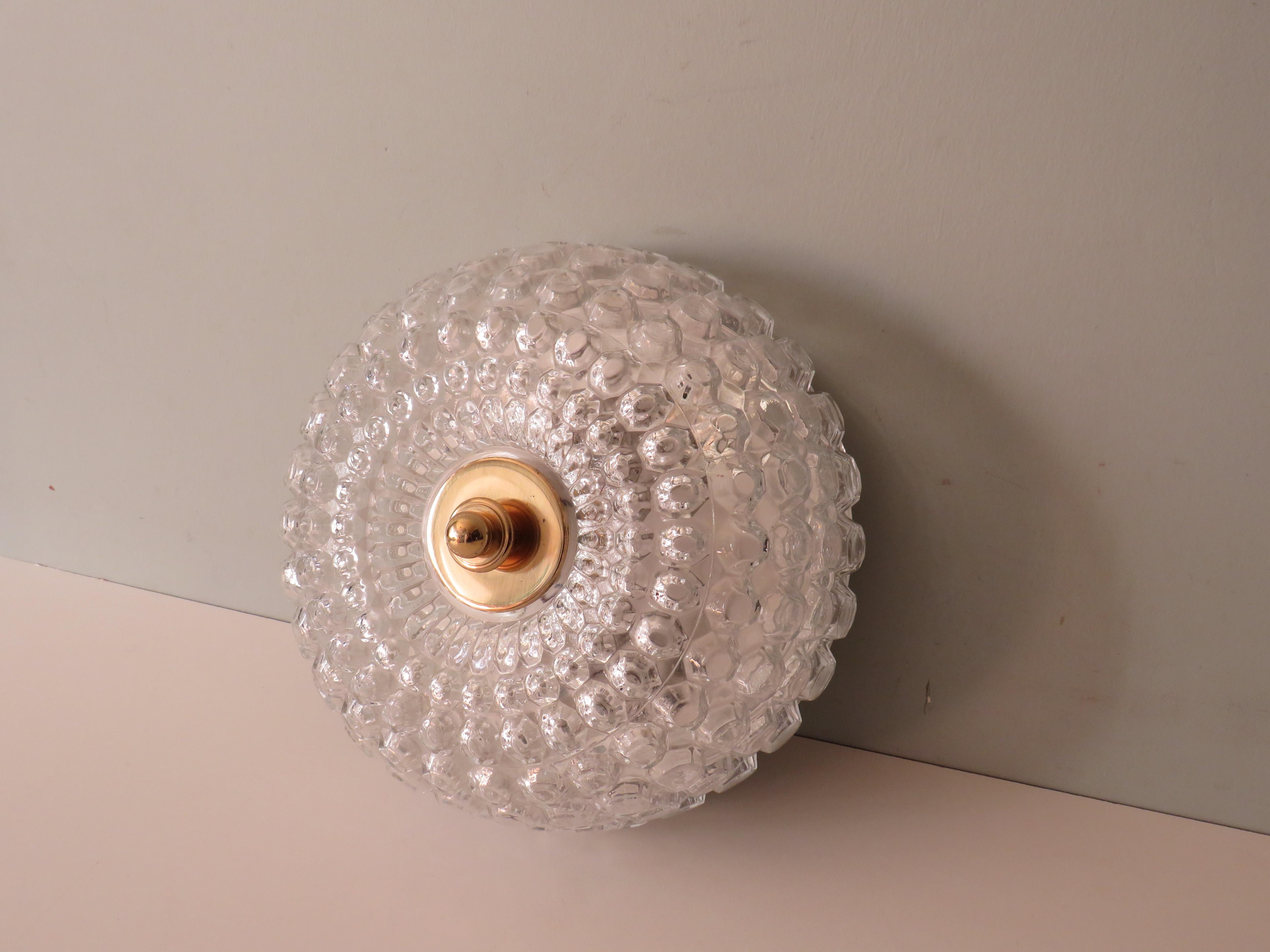 Mid-Century Modern Large flush mount by Helena Tynell for Limburg, Germany 1960 For Sale