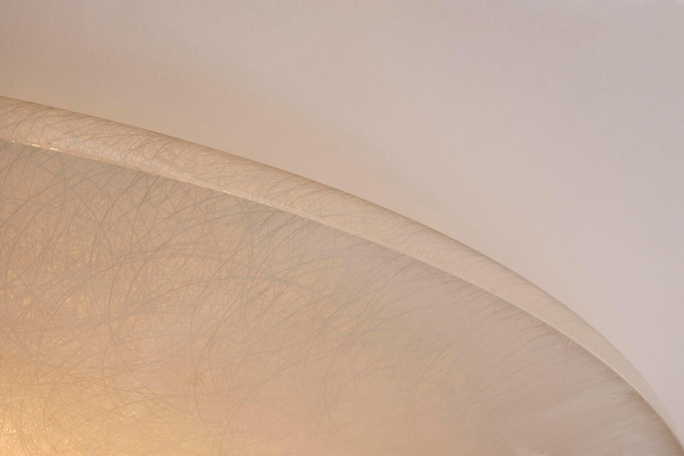 Grande lampada ad incasso, plexiglass, vetro acrilico, Italia, anni '70 in vendita 1