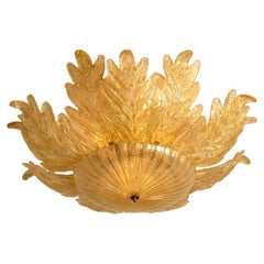 Große Einbaubeleuchtung aus Muranoglas Barovier & Toso, Italien, 1969