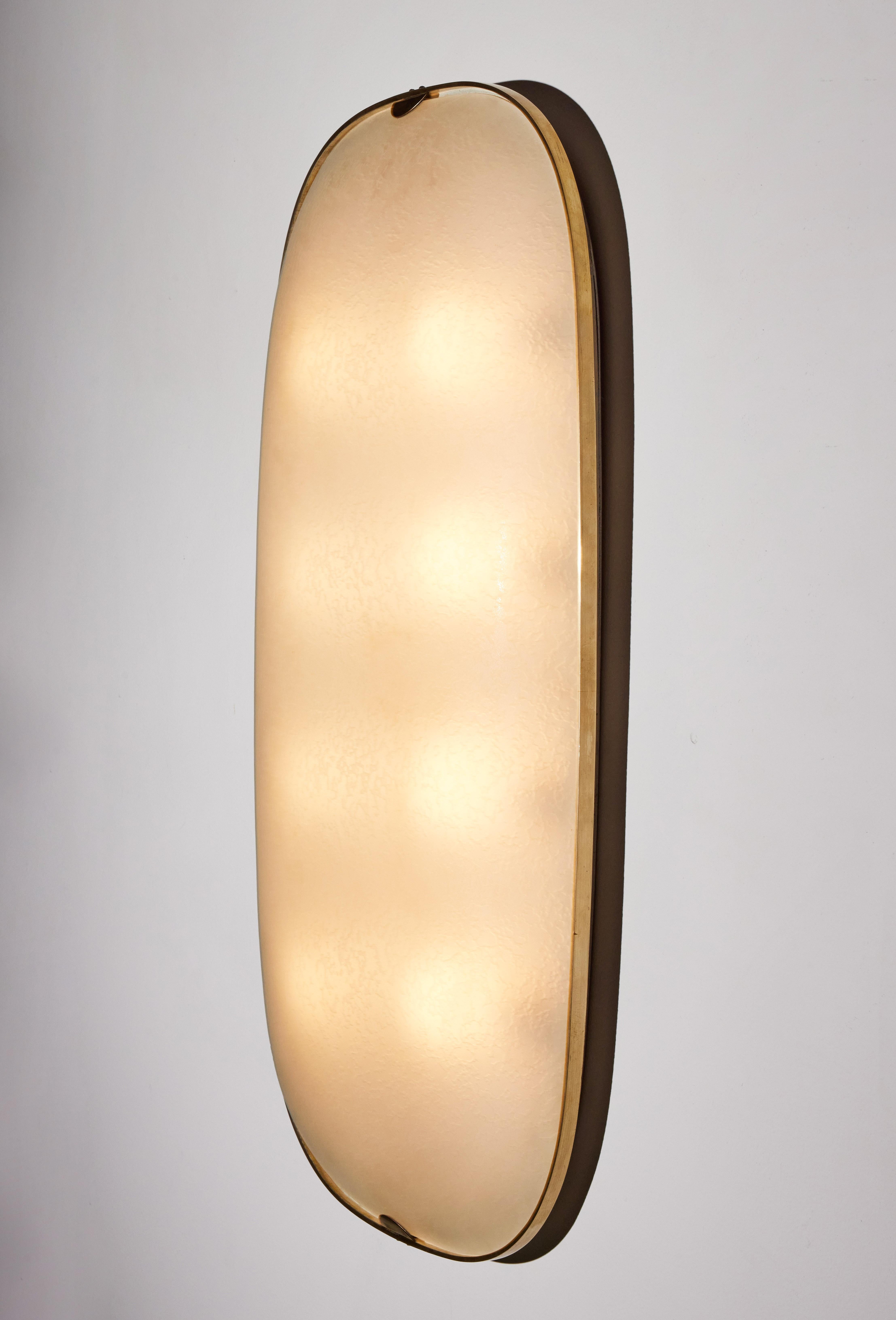 Large Flush Mount Wall /Ceiling Light by Fontana Arte In Good Condition In Los Angeles, CA