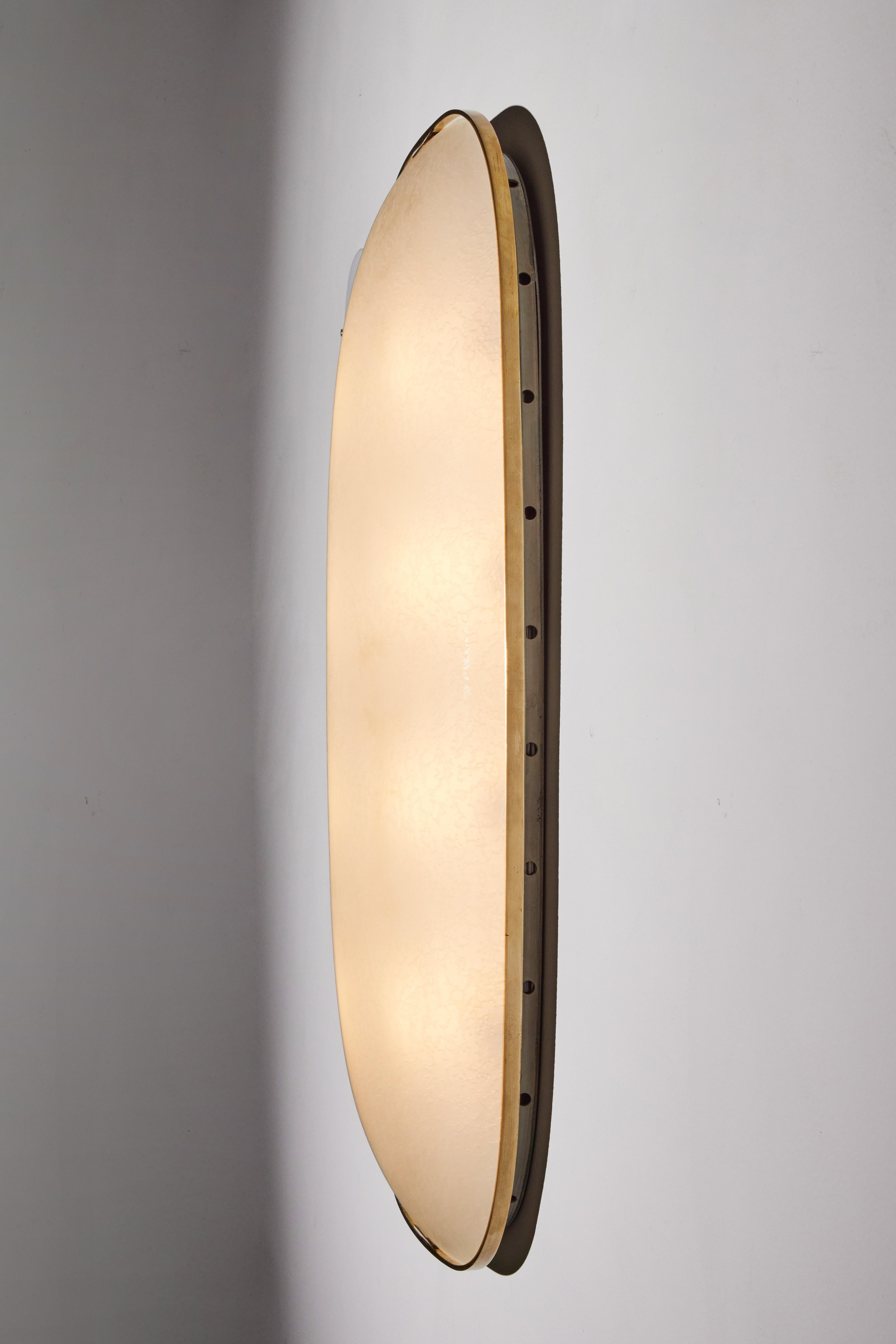 Mid-20th Century Large Flush Mount Wall /Ceiling Light by Fontana Arte