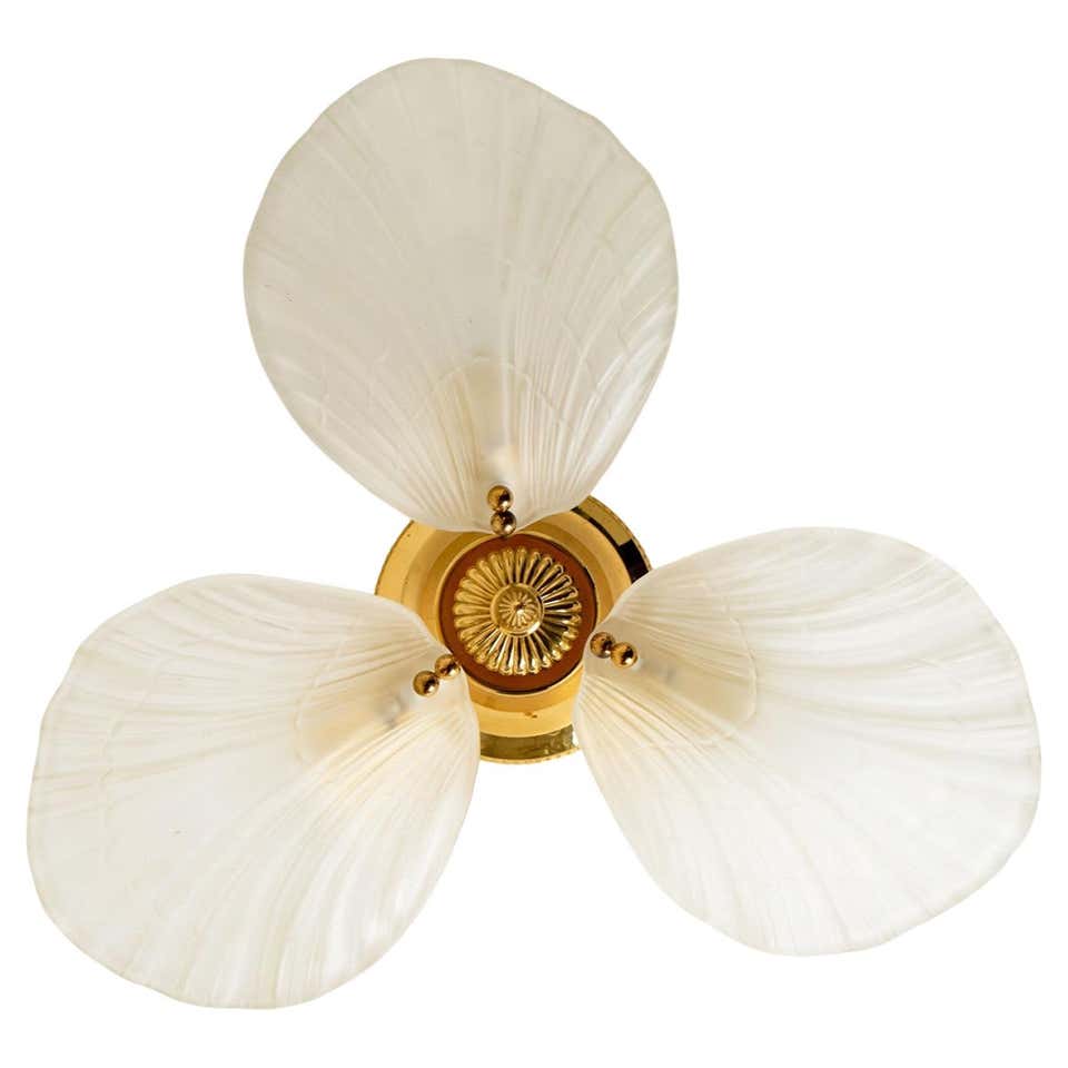 Capiz shell flush mount at 1stDibs