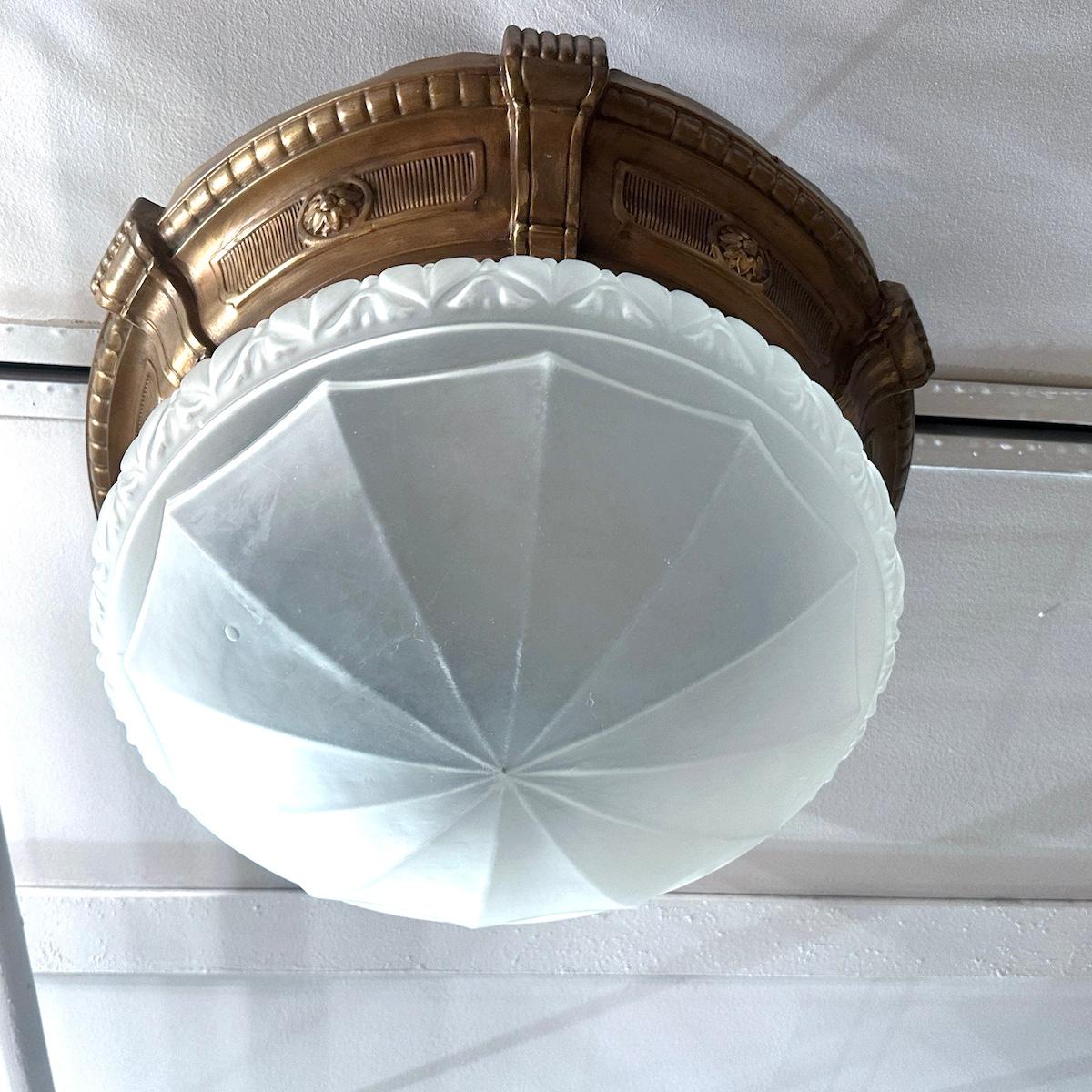 Large Flush Mounted Light Fixture For Sale 1
