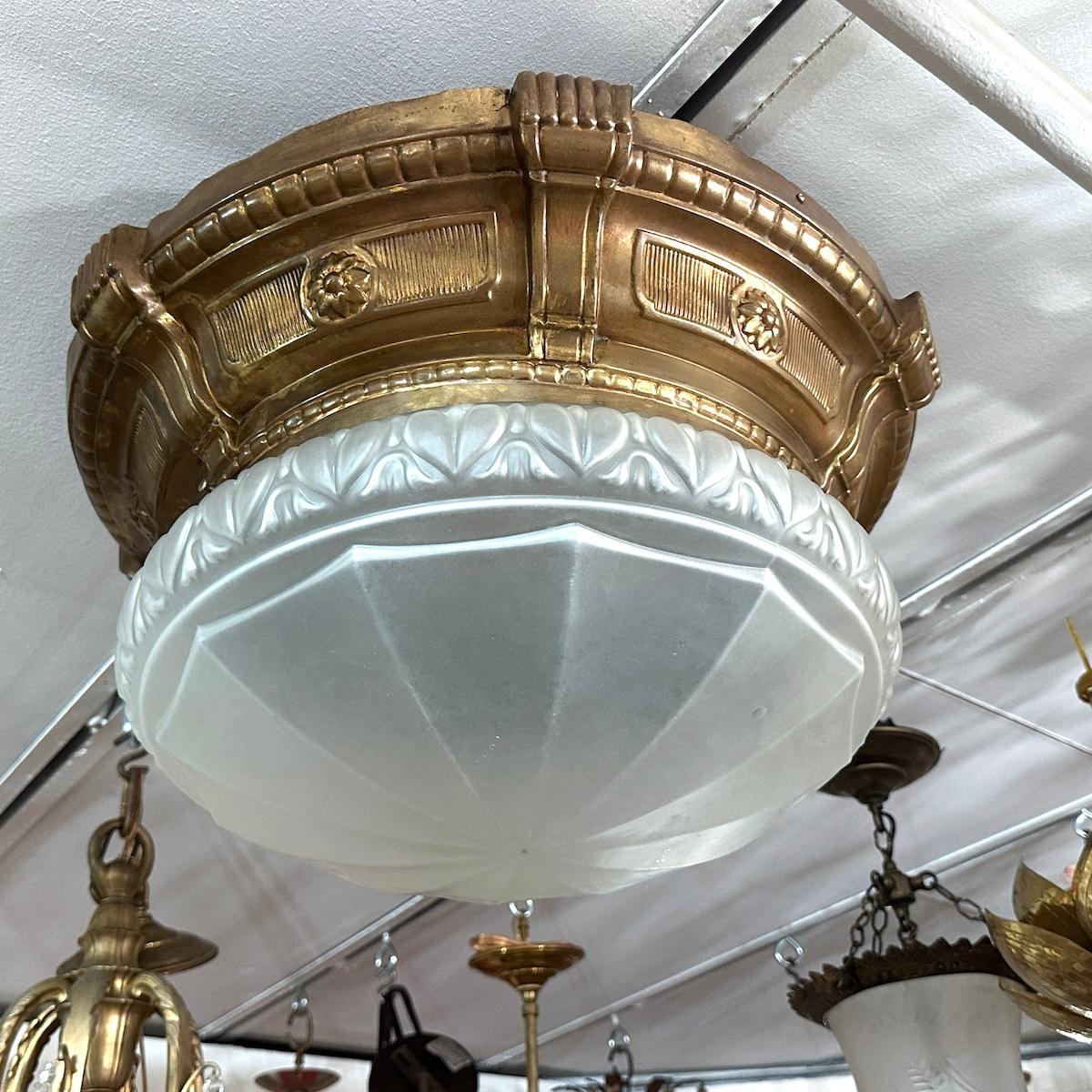 Large Flush Mounted Light Fixture For Sale 2