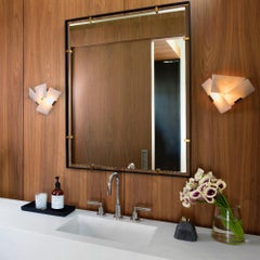 Large 'Fly 3' Alabaster Sconce in the Manner of Pierre Chareau