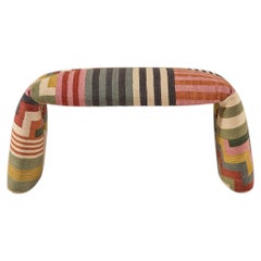 Large 'Folded' Upholstered Kilim Bench by Estudi Manel Molina and Nanimarquina