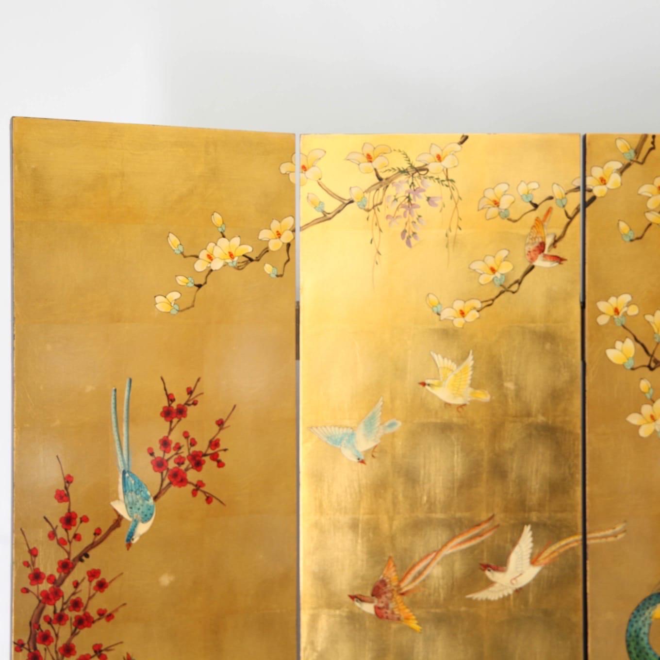Late 20th Century Large folding screen