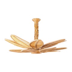 Large "foliages" rattan chandelier Large "foliages" rattan chandelier