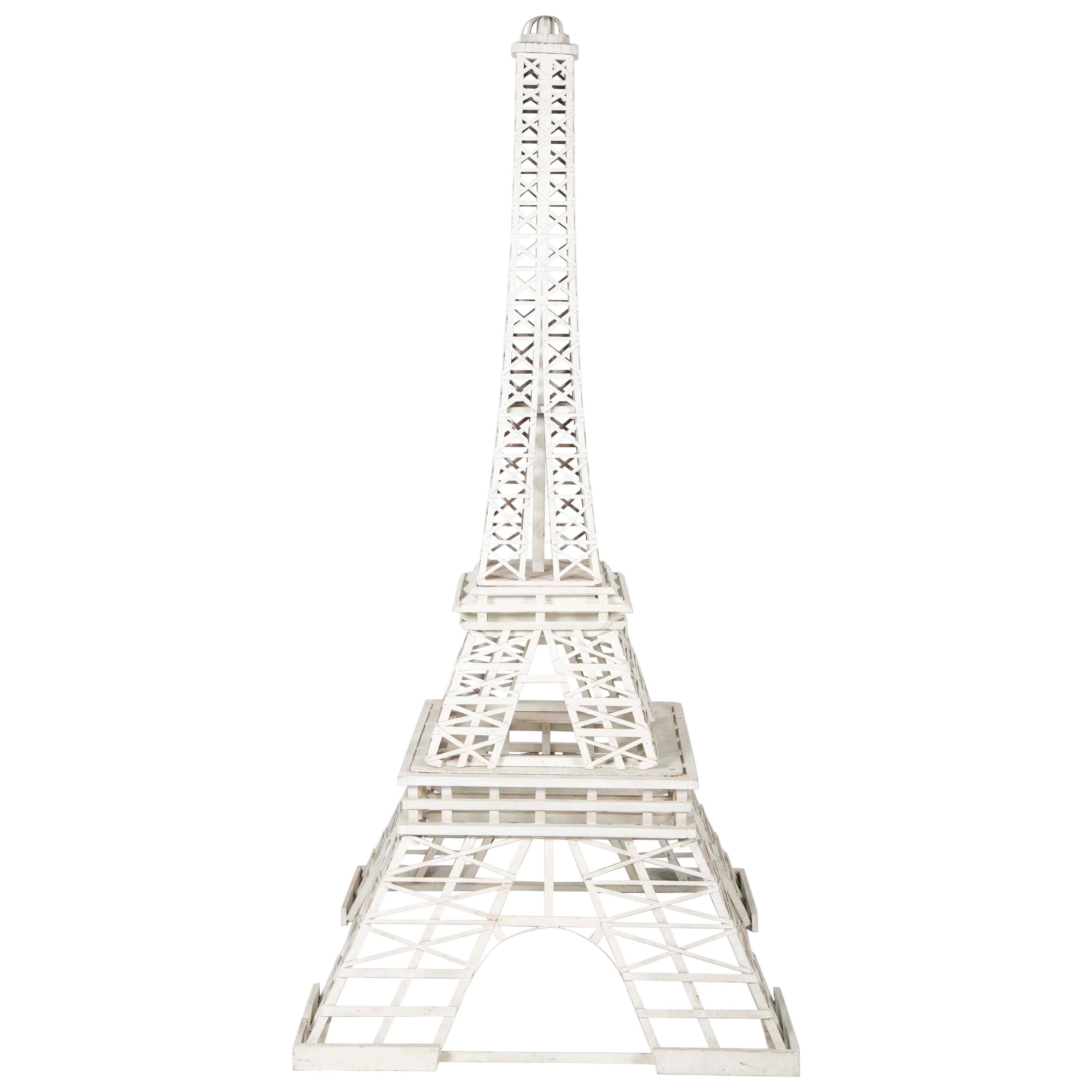 Large Folk Art Model Eiffel Tower For Sale