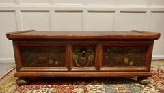 Large Folk Art Painted Chest