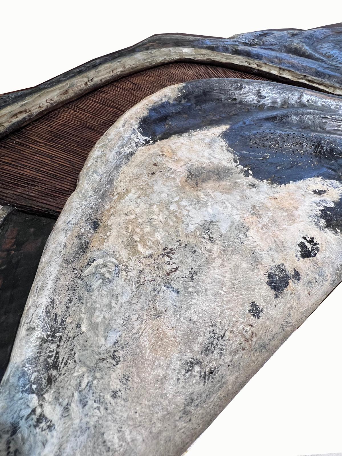 Grande sculpture de baleine d'art populaire en vente 2