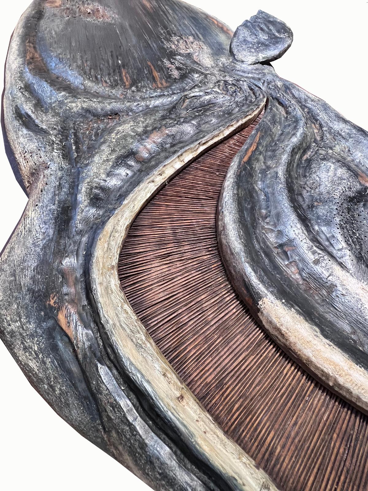 Grande sculpture de baleine d'art populaire en vente 4