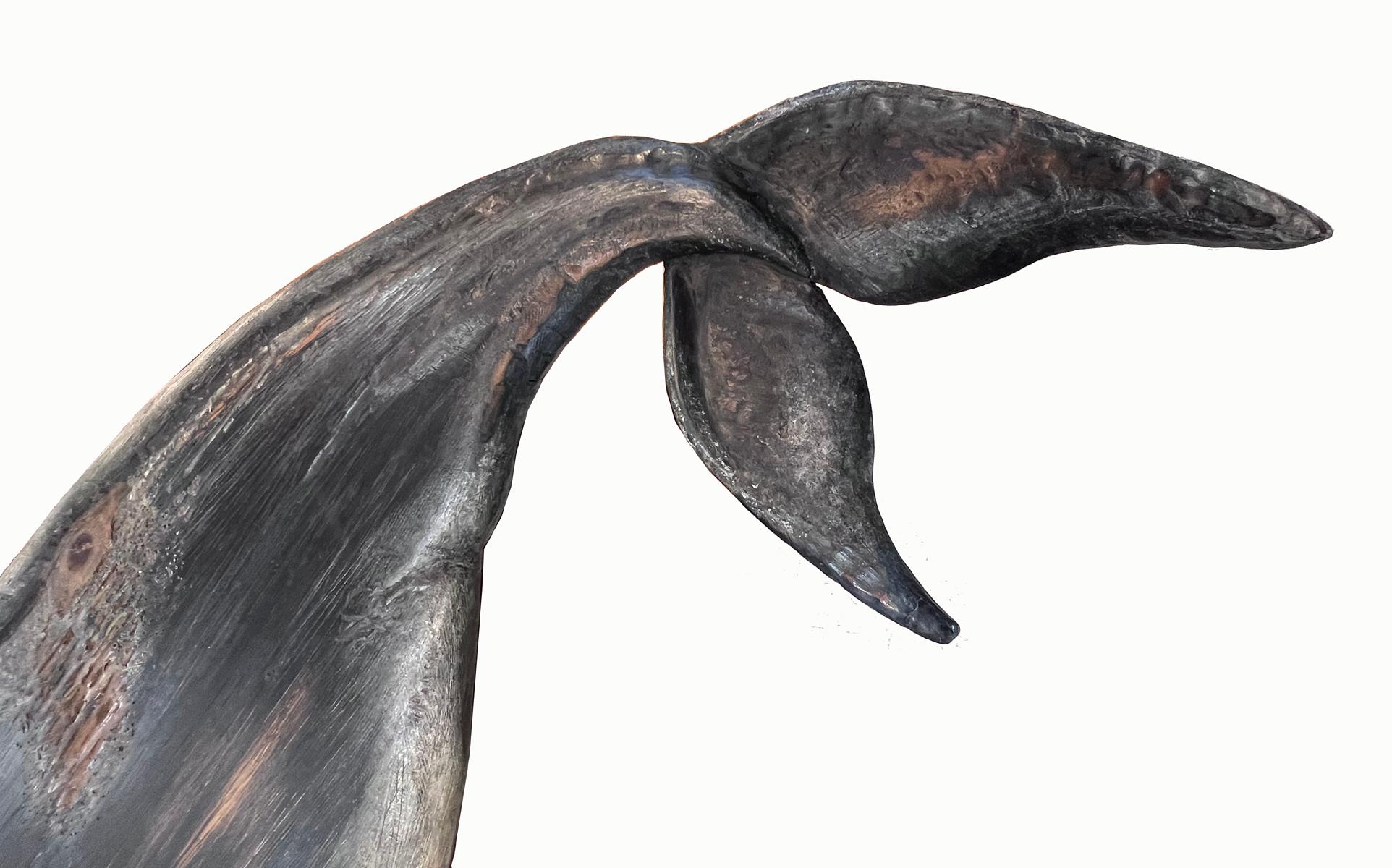 XXIe siècle et contemporain Grande sculpture de baleine d'art populaire en vente