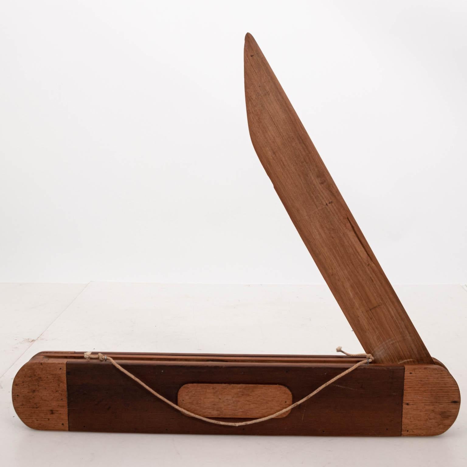 Mid-20th Century Large Folk Art Wood Pocket Knife Store Display