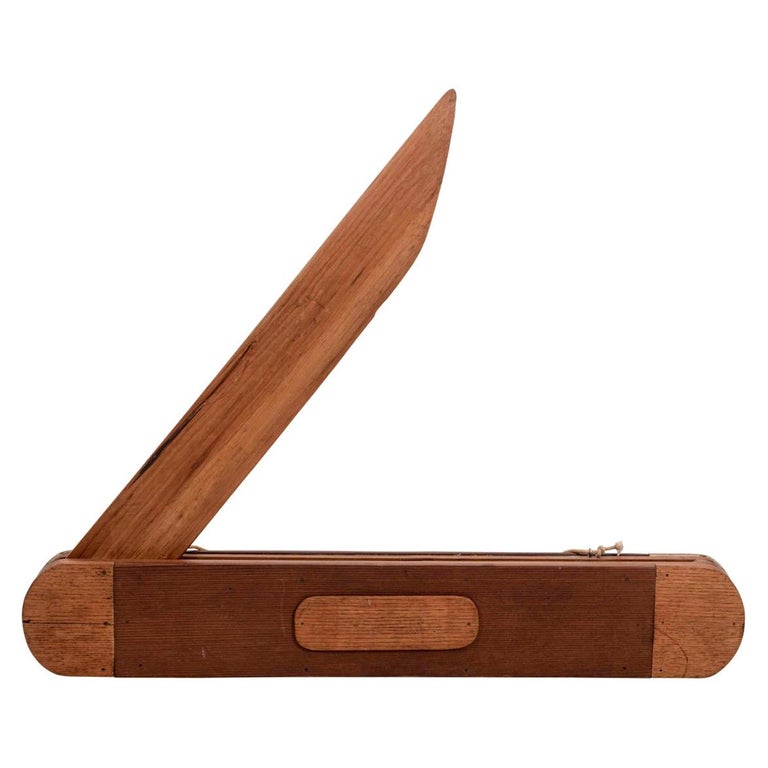 Large Folk Art Wood Pocket Knife Store Display at 1stDibs