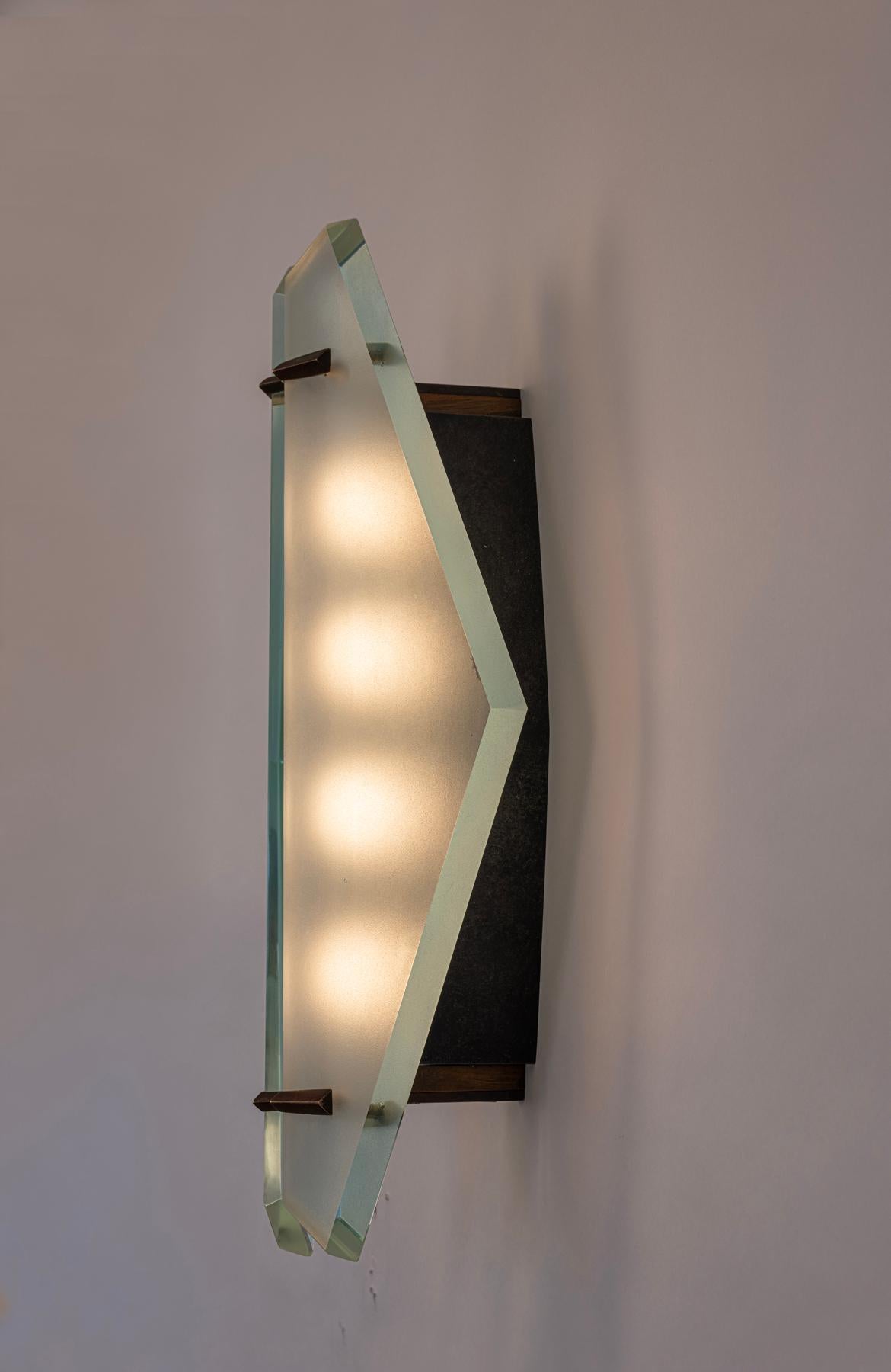 Mid-Century Modern Grande applique ou plafonnier Fontana Arte en vente