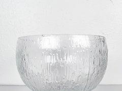 Large Footed Glass "Kekkeri" Bowl by Timo Sarpaneva for Iittala