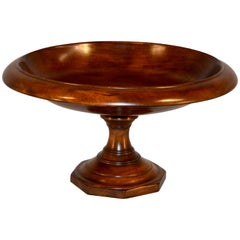 Large, Footed Mahogany Bowl, circa 1900