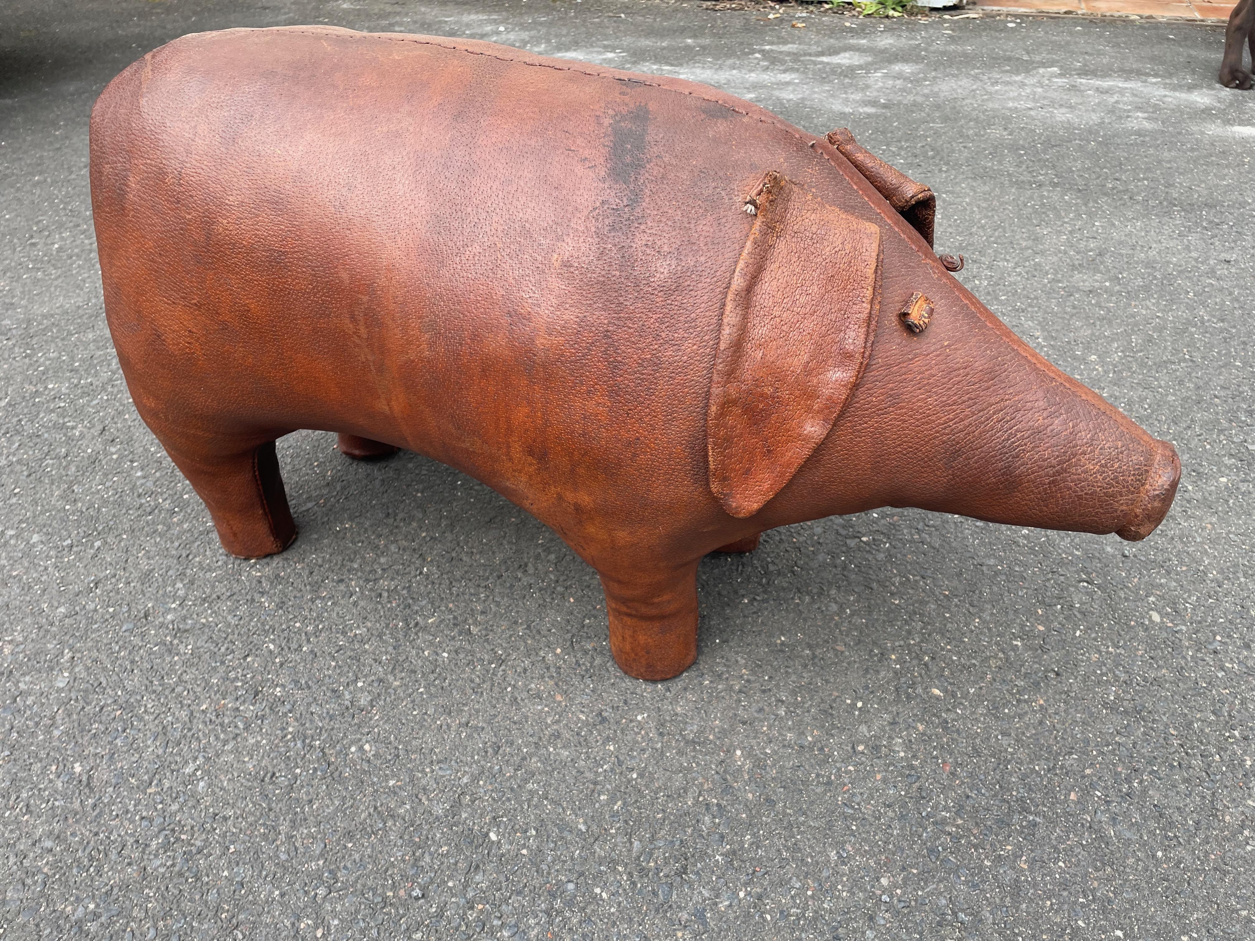 Großer Fußhocker „PIG“ von Dimitri Omersa. 1960er Jahre. Abercrombie & Fitch (Moderne der Mitte des Jahrhunderts) im Angebot