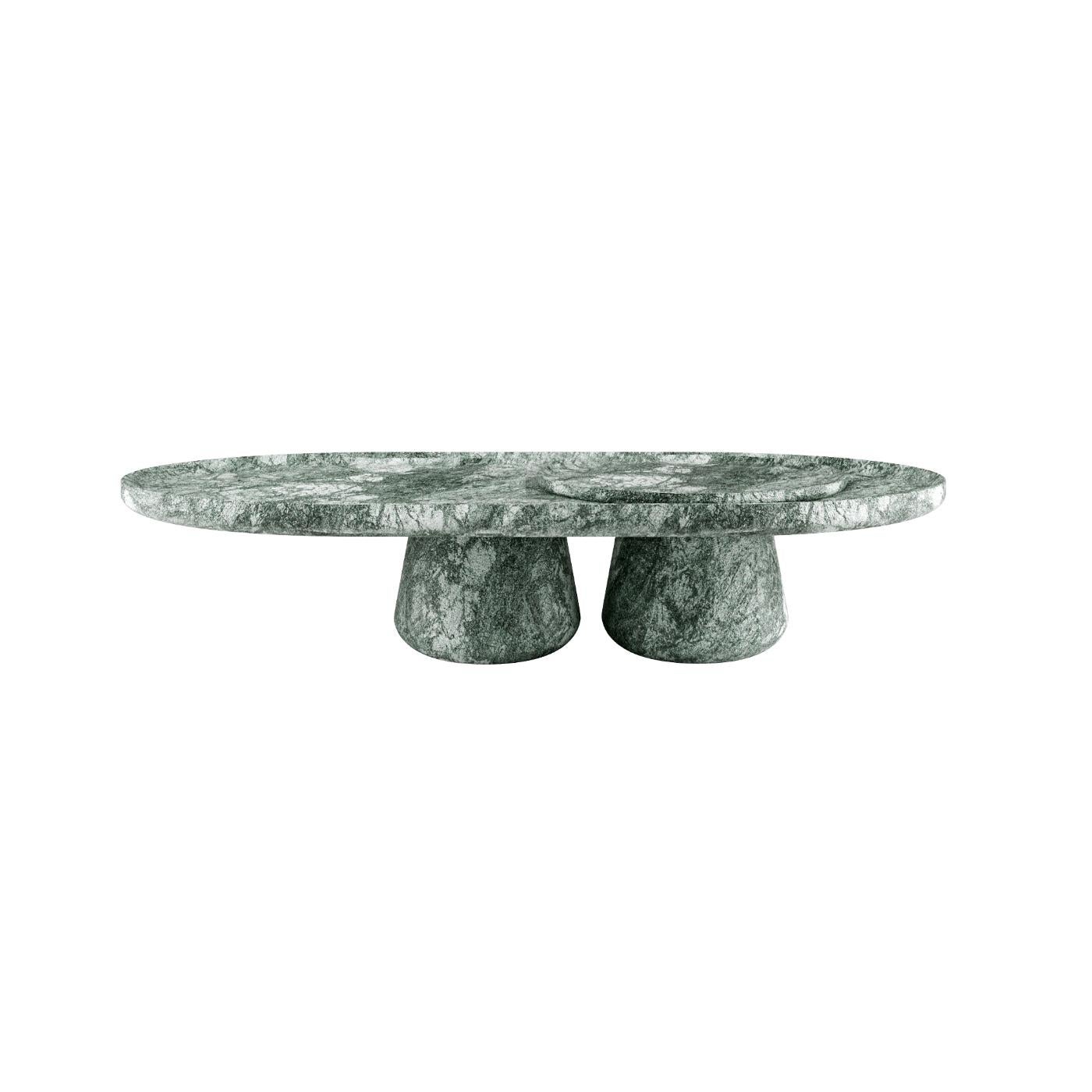 Frêne Grande table basse audacieuse vert forêt de Mohdern en vente