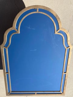 Large Forged Bronze Iron Arched Mirror 6ft 8 Spanish Moorish Colonial style