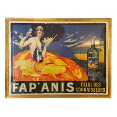 Large-format Art Deco lithograph “FAP’ANIS” circa 1925