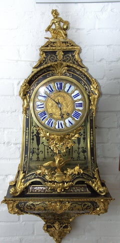 Large-Format Boulle Clock, 17th/18th Century, Signed