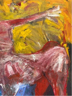 Large format figurative painting "La centauresse" by Francky Criquet