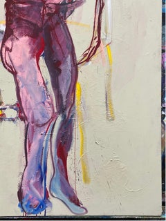 Peinture figurative grand format « La chaise de Vincent » de Francky Criquet