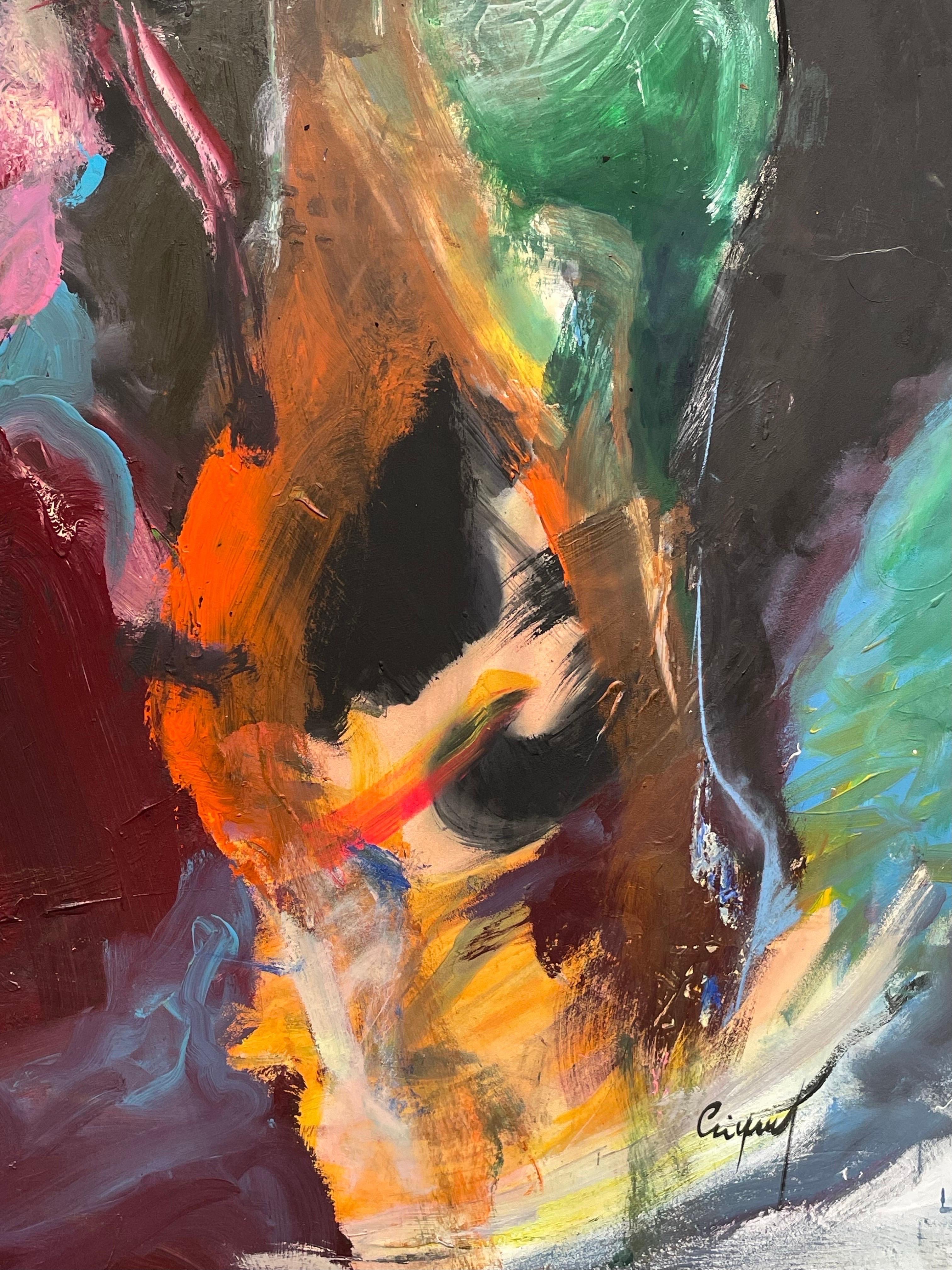 Part of a body of works ranging from 2020 to 2024, this 122.5x172.5cm (48.2