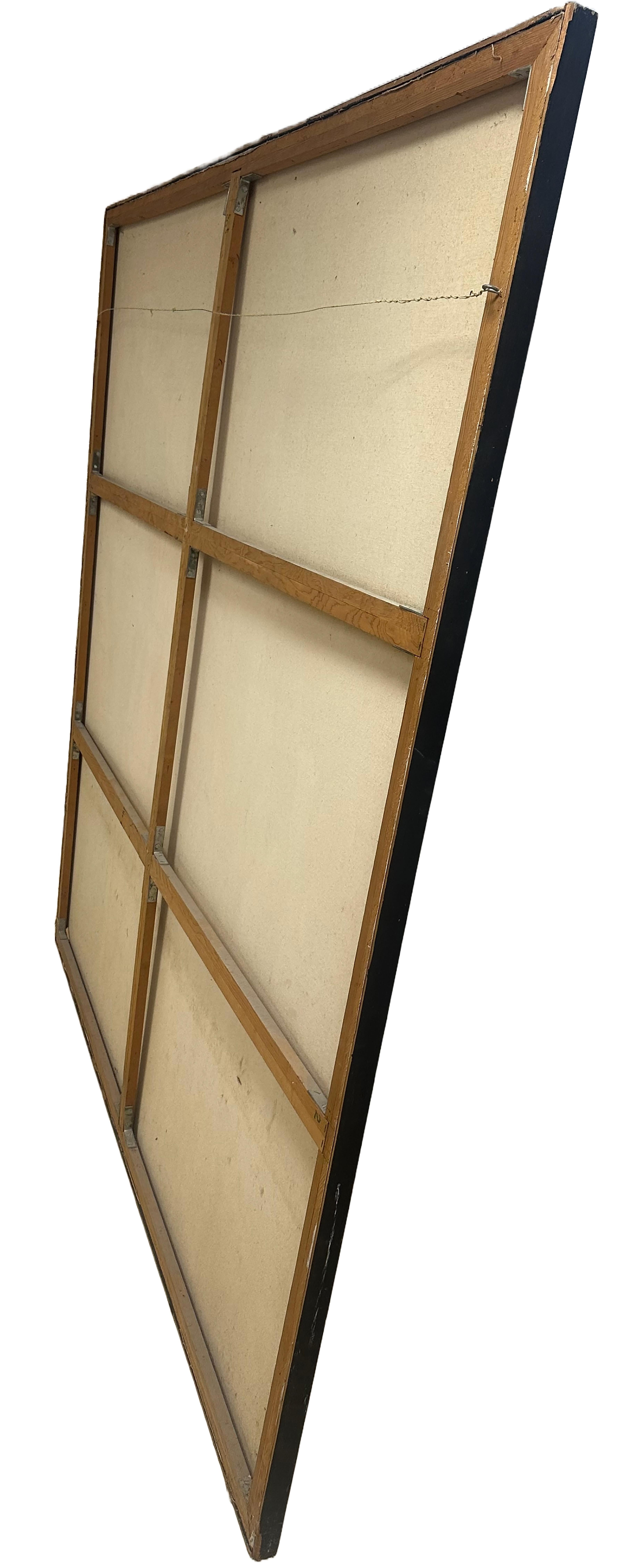 Quadro espressionista di grande formato con cornice della metà del secolo scorso in vendita 1