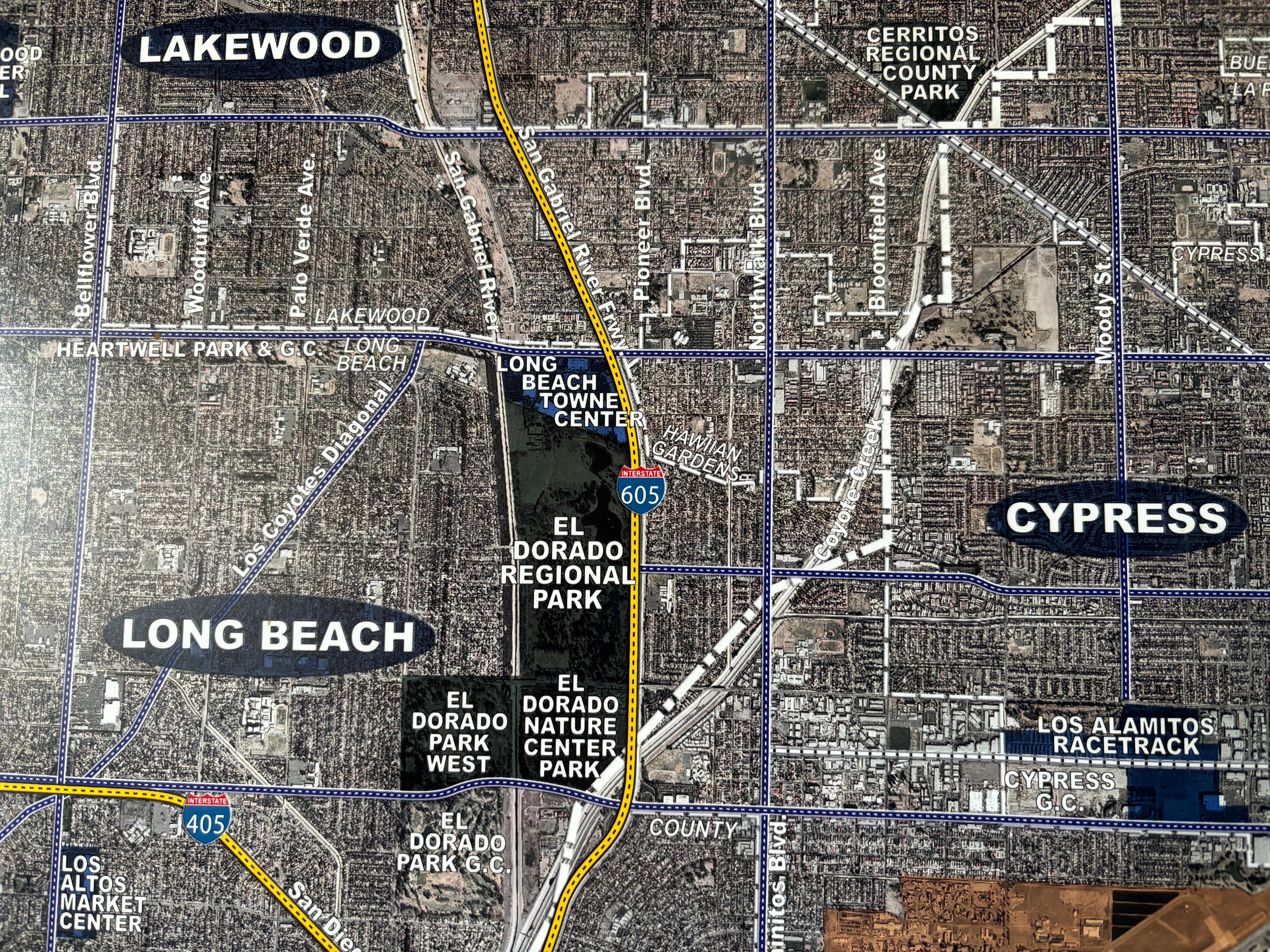 Post-Modern Large Format Map of Orange County, CA 2007 For Sale